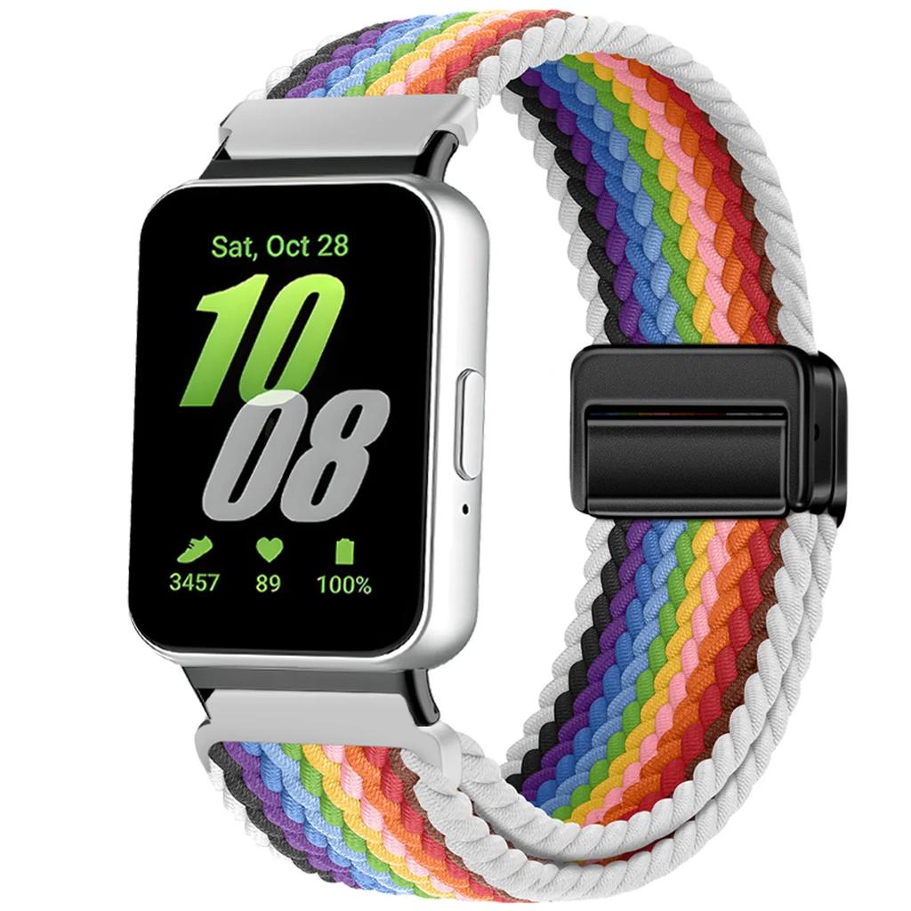 Magnetic Sport for Samsung Galaxy Fit 3 Watch Braided Strap Watchband for Samsung Galaxy Fit 3 Band Accessories Replacement