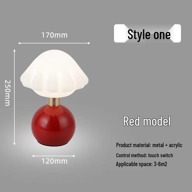 French Cream-Style Table Lamp: Romantic Nordic Night Light for Bedroom & Wedding Decor