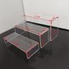 Pabe European Style Acrylic Square Dessert Display Stand Set (3-Piece)