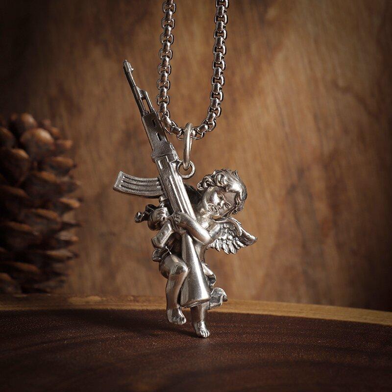 Exquisite Witch Broom Necklace Cute Magic Girl Pendant Men Women Rock Party Trendy Jewelry Halloween Gift