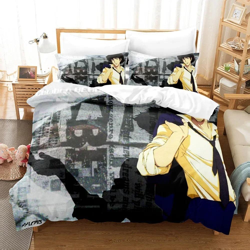 Cool Anime C-Cowboy Bebop Duvet Cover Pillowcase Bedding Set Adult Boy Girl Bedroom Decoration Children Single Double Large