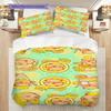 Whimsical Lemon Charms Three-piece set (1 * duvet cover + 2 * pillowcase, without core) 2D Flat Bedding set Duvet cover and pillowcase
