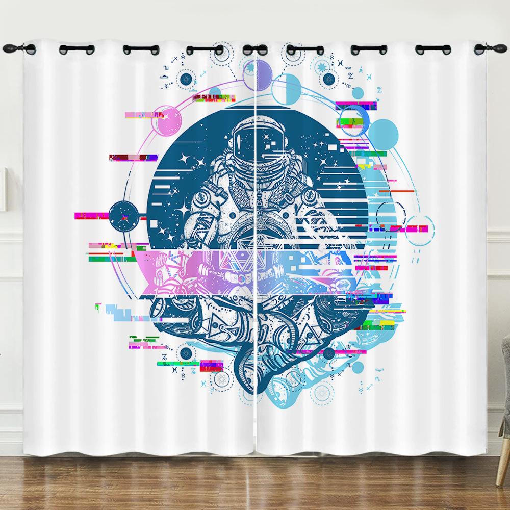 

3D Dream Высокотехнологичная Технология Цифровая Печать Штора Блэкаут и Люверсы 97cm*114cm*2