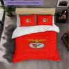 Set Biancheria da Letto Benfica 3 Pezzi Morbido Set Copripiumino con Federe Set Decorazione Camera da Letto per la Casa