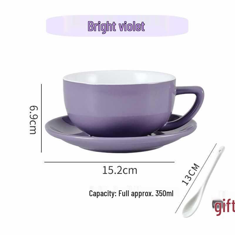 European Ceramic Coffee Set: Professional Latte Art, Cappuccino & Sawada Cups