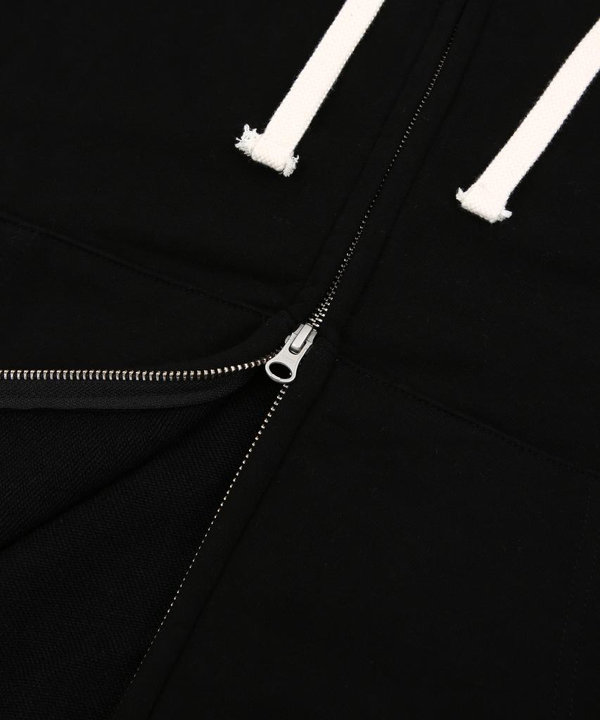Gainsboro 2Way Signature 1 Zip-Up Hoodie_Black
