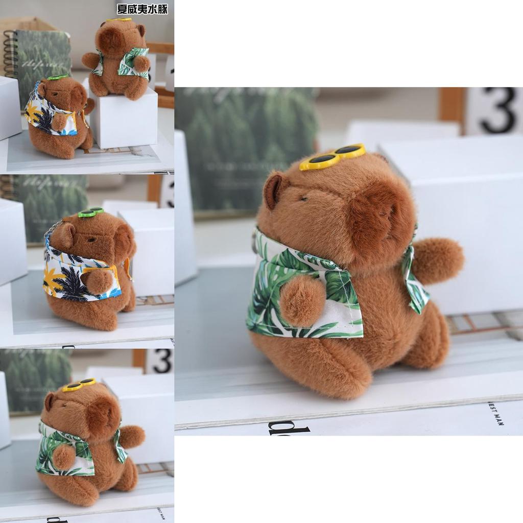 Delightful Capybara Plush Toy Keychain Fluffy Companion For Backpack And Bag Decor