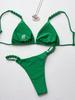 Push-Up-Badeanzug für Damen, Damen-Badebekleidung, hochgeschnittener Bikini, Trangle-Bikinis-Set, Tanga-Unterseite, Biquini-Badeanzüge