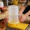 Poultry Feeder Water Cup Leakproof Large Capacity Clear Feeder Water Cup Feeding Container for Chicks Quail Bee Feeders