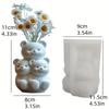 Yak Succulent Plant Flower Pot Resin Silicone Mold Sitting Cute Cow Storage Box Concrete Mould Cow Yak Candle Cup Gypsum Molds
