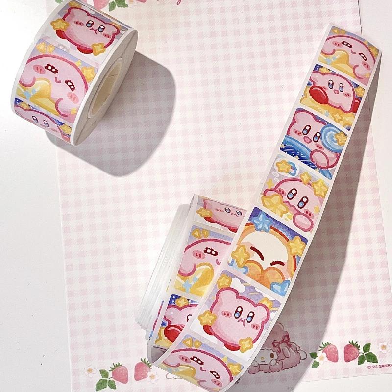 Cartoon Sticker Roll/500pcs Cute Stickers Student Handbooks Gift Decorative Stickers