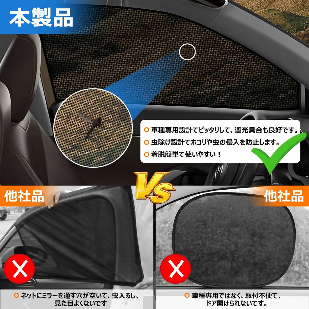 BLUESEATEC Toyota Yaris Cross Mesh Blackout Magnetic Side Sunshades for Driver and Passenger Sides 2 Panels (10 Series) Curtains, Sunshades,