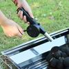 Portable Barbecue Blower Hand Crank BBQ Fan Small Manual Air Blower for Outdoor Barbecue, Camping and Hiking Picnic