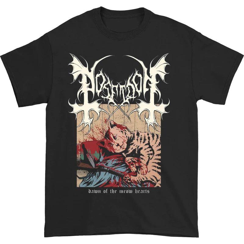 Black Metal Rock American Retro Punk Street Fashion Unisexs Tshirt 100 Cotton Print Suitable For Both Unisex And Unisex