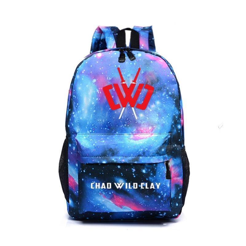 

Модный детский рюкзак Chad Wild Clay для мальчиков с мягким отделением для ноутбука и расширяемым пространством Sky Blue A
