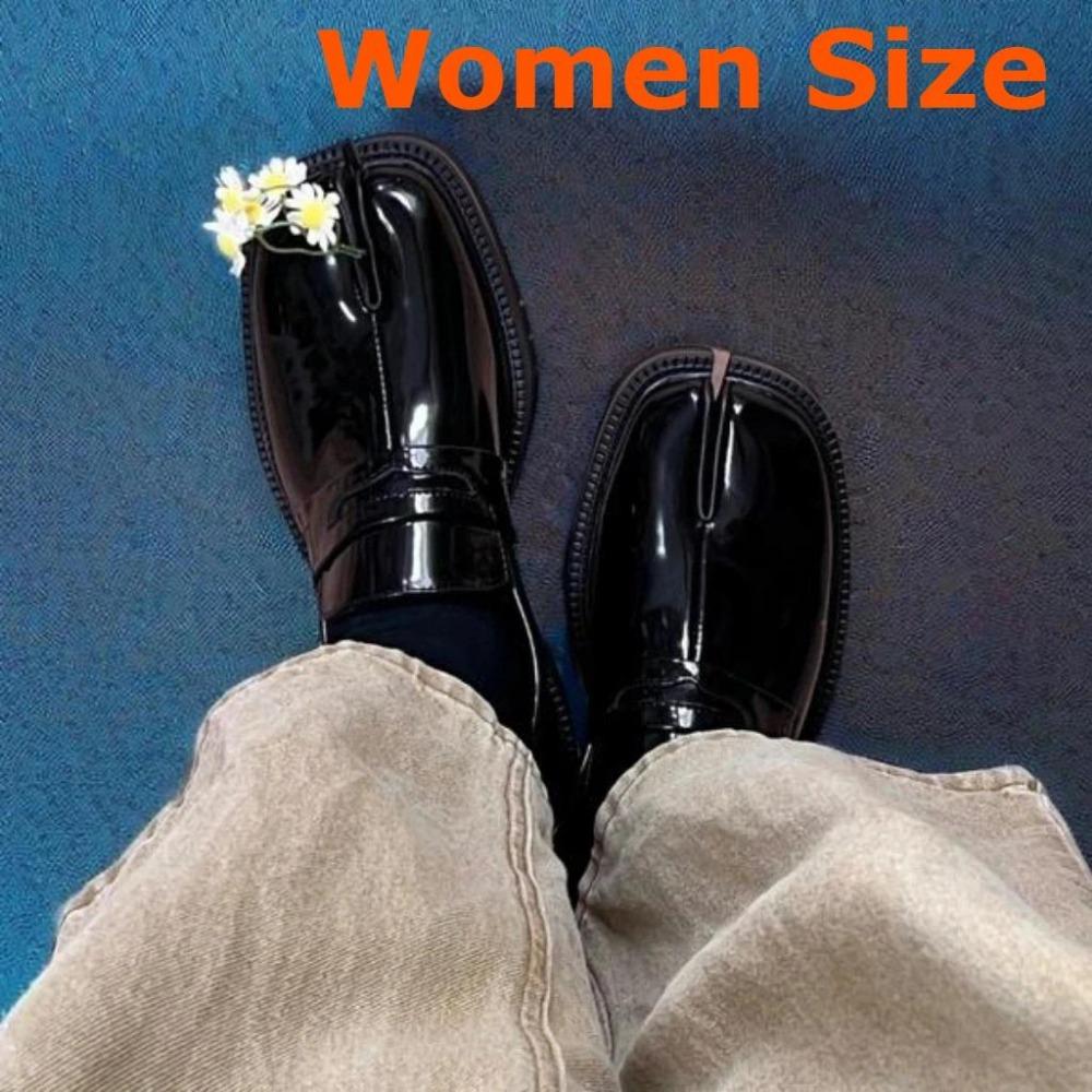 

CHMURY Взуття Табі Лофери для чоловіків і жінок Розділений палець Товста підошва Повсякденне лаковане взуття 2024 38