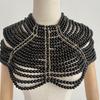 Schwere Industrie Perlen Körperkette Mode Mehrschichtige Perlen Schulterkette Brautkleid Zubehör