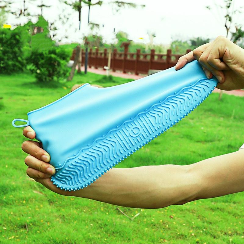 Rain Cover Silicone Thickened Non-slip Wear-resistant Outdoor Adult Protective Shoe Cover Travel Children Waterproof