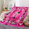 Minnie Mouse Pink Frame Blanket Soft Throw Blanket For Home Bedroom Bed Sofa Travel Office Solid Christmas Blanket