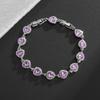 Bracelet Charm Élégant pour Femme Incrusté de Cristal Mode Bijoux de Fiançailles Mariage