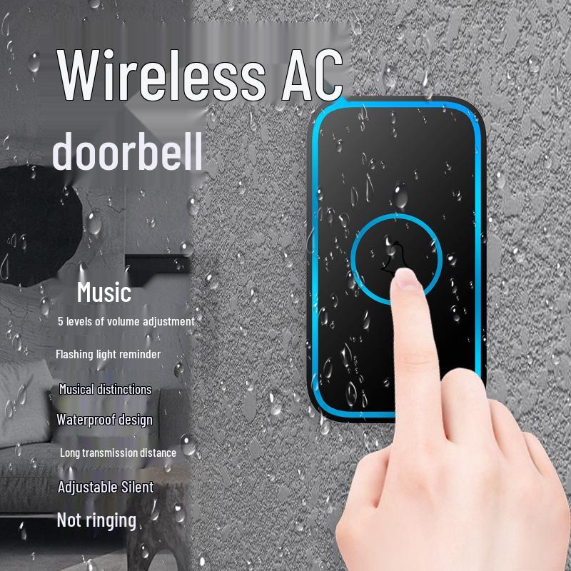 Smart Long-Range Wireless Doorbell with Remote Control - Dual Receiver System.