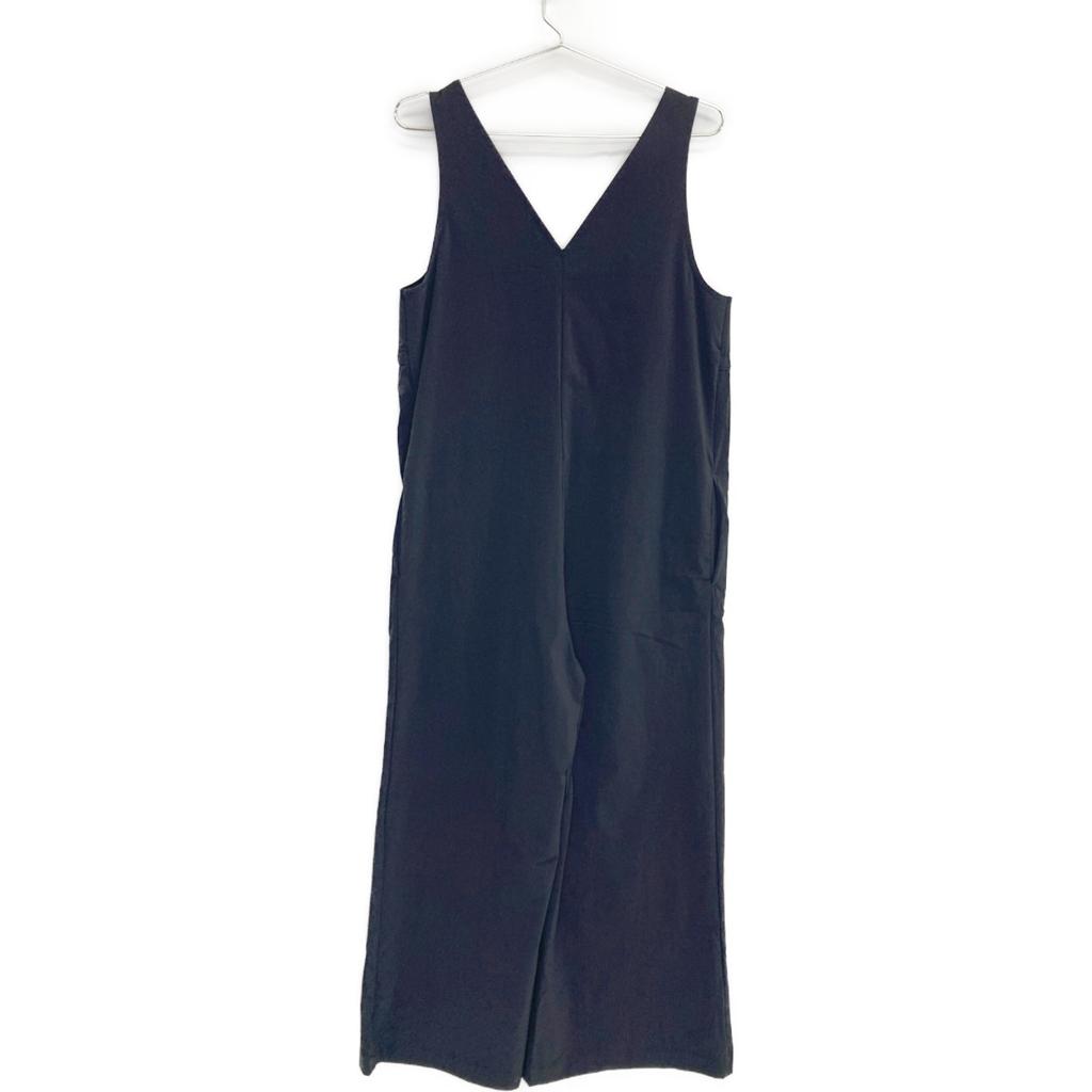 Yori YR24-23073SM Black Nylon Ribbon Waist Wide Overalls/All-in-one Dress 36 blackUsed