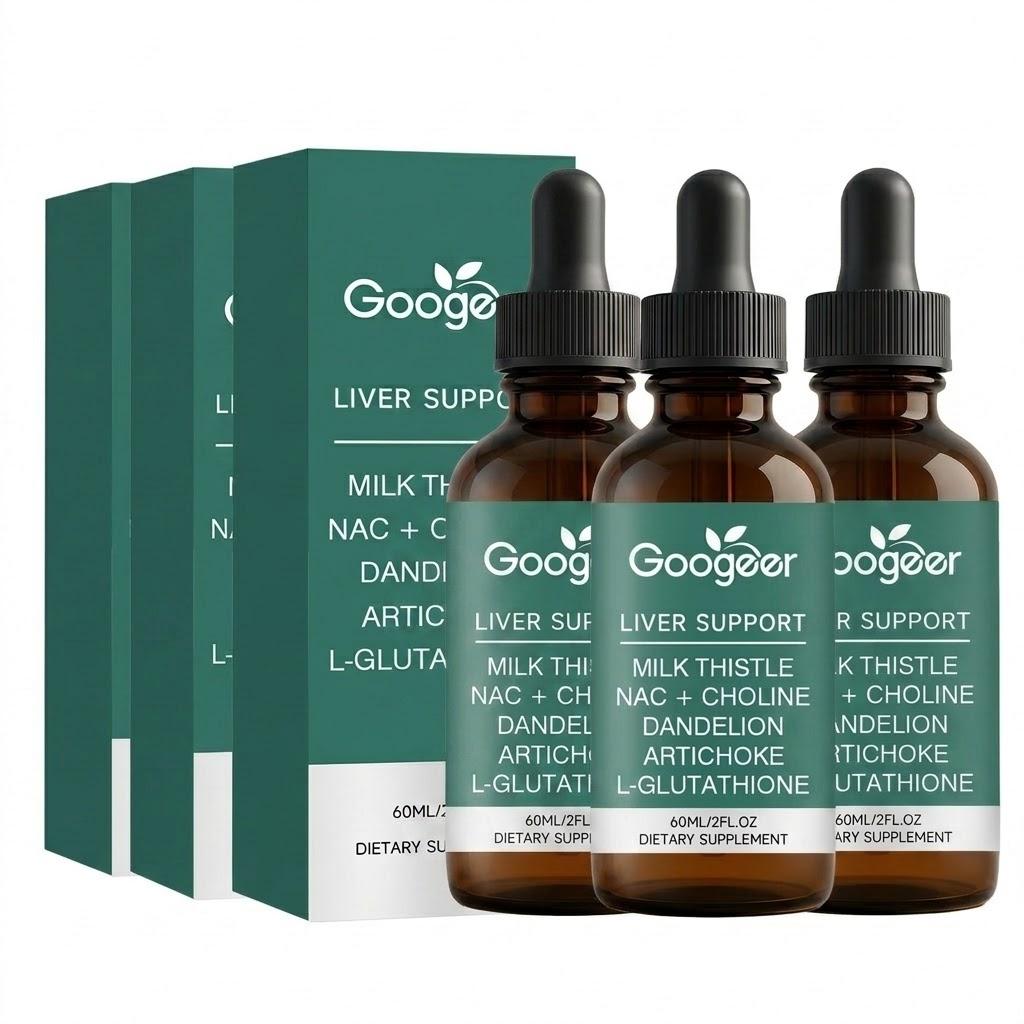 Googeer Supporto Epatico - Cardo Mariano e L-Glutatione Gocce Liquide (60 ml)