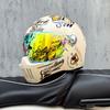 DOT ECE Certified Full Face Motorcycle Helmet Men Women Cruiser Bike ABS Shell With Bluetooth Slot Dual Lens