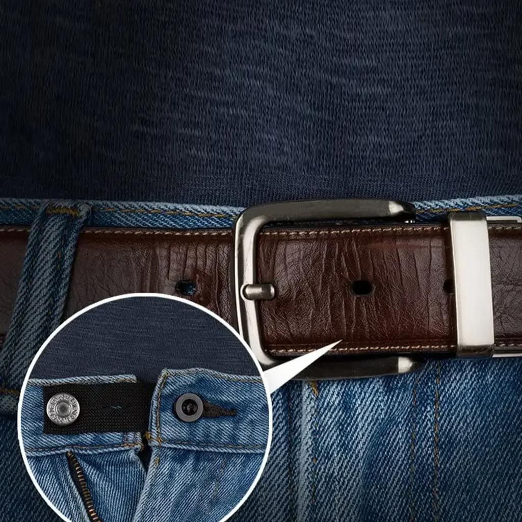1 st - Byxförlängare Bälte Unisex Midjeband Tighta Byxor Jeans Kjolar Graviditet Knappkrokar Kläder DIY Sybehör