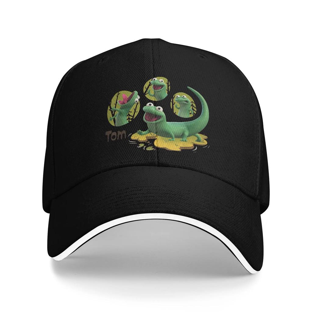 Hoppers Cartoon Tom Lizard Baseball Caps Retro Sandwich Caps Unisex Adjustable Dad Hat Travel Gift