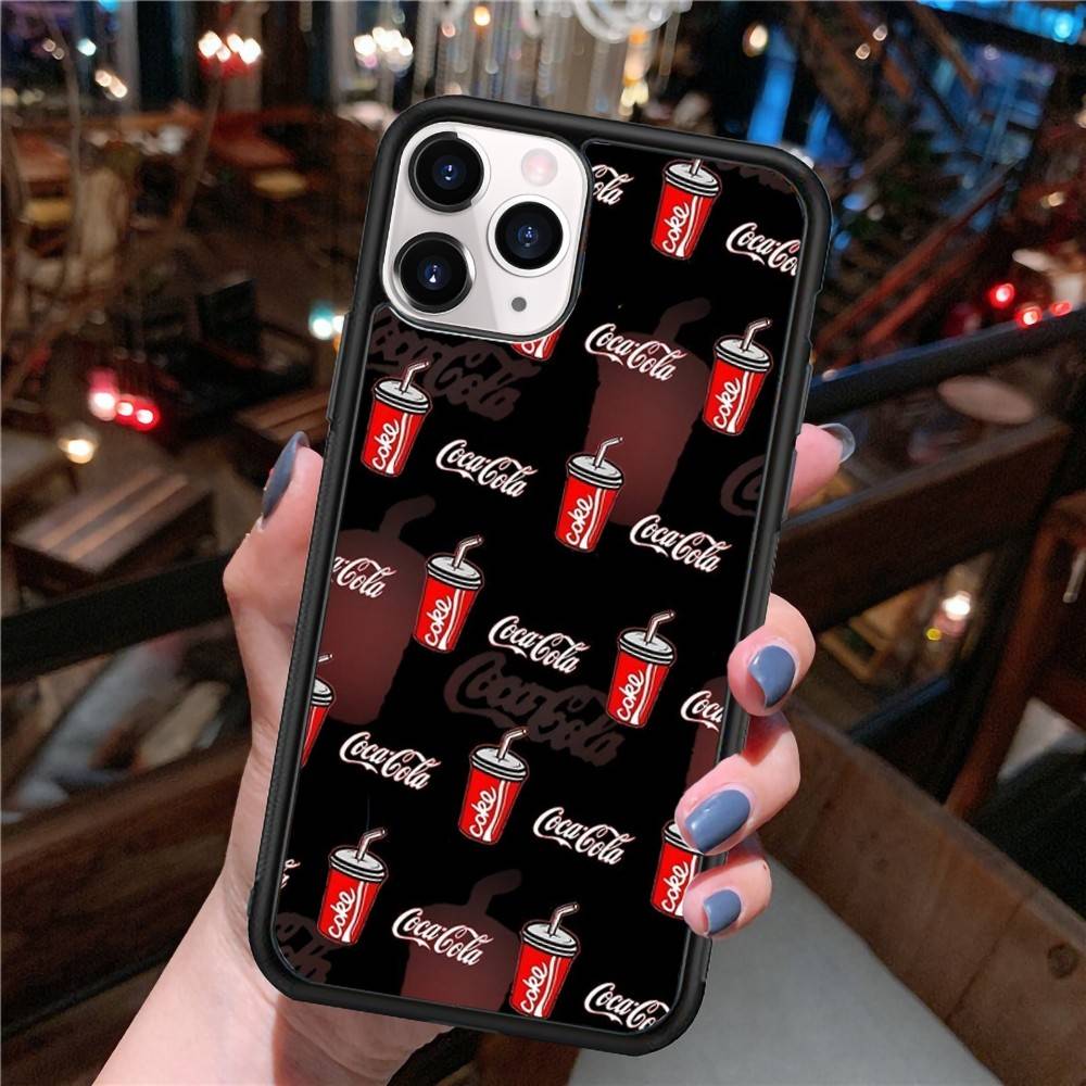 C-Coca C-cola Vintage Logo PC+TPU Phone Case For IPhone 17 16 15 14 13 12 11 Pro Max Plus Kawaii Cartoon Cover