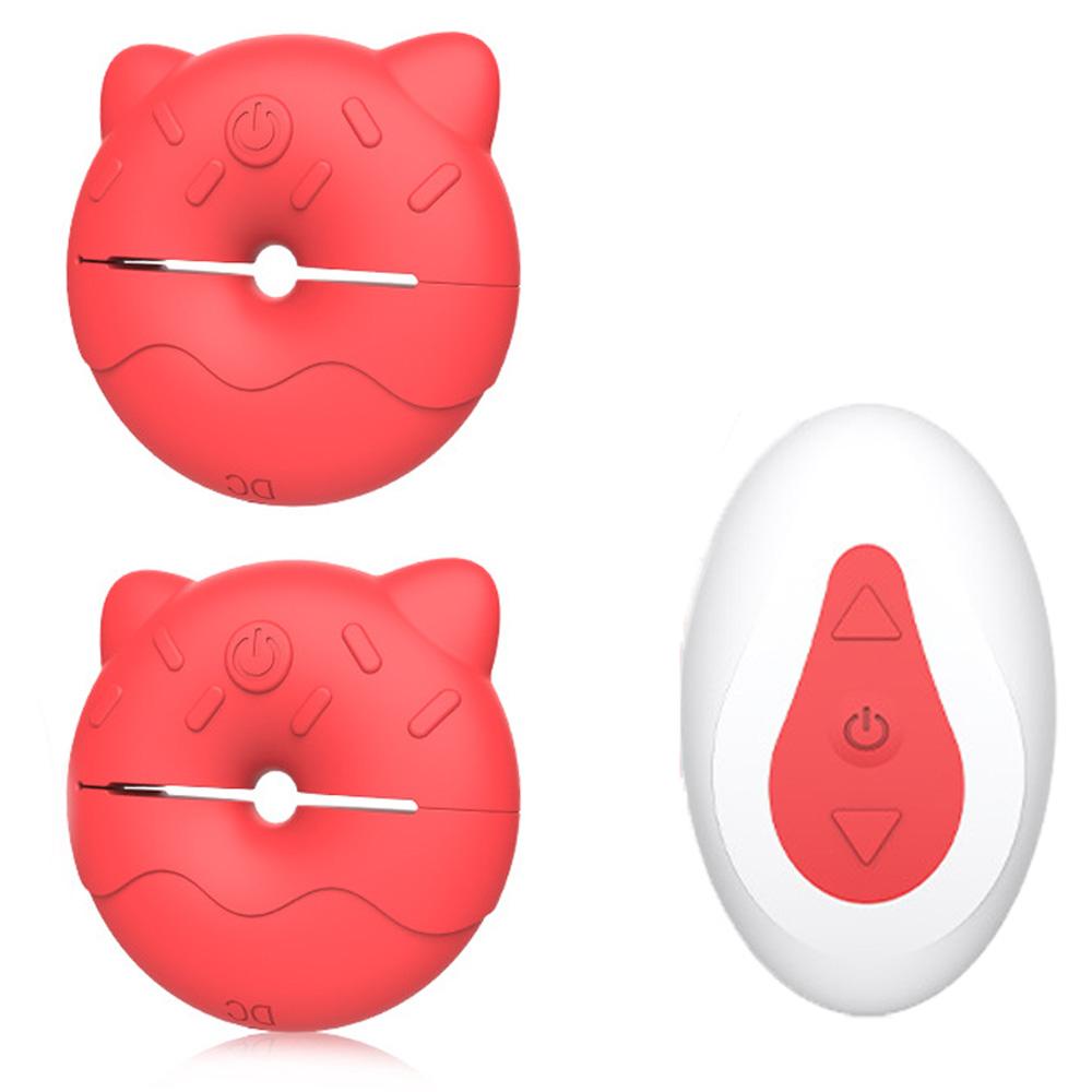 Vibrating Nipple Clamps Sex Toys for Women Breast Stimulation Massager Vibrator Wireless Remote Adjustable Nipple Adults Sex Toy