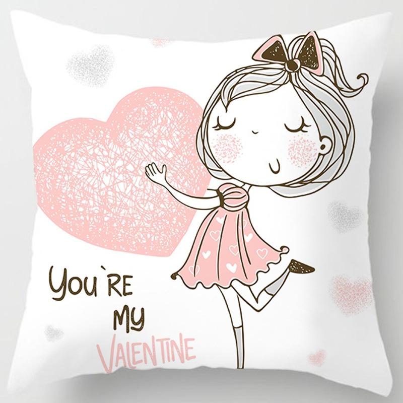 Love Birthday Girl Series Pillow Gift Home Office Decoration Pillow Bedroom Sofa Car Cushion Cover