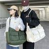 Canvas Teenager Messenger Bag Large Capacity Crossbody Bag Casual Vintage Shoulder Bags  Girls