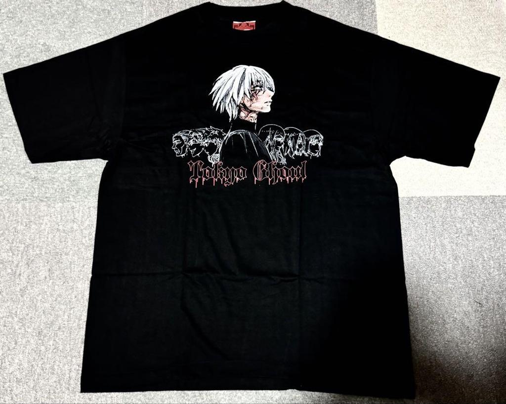 [USED] Rare Tokyo Ghoul T-shirt, XL size, featuring Kaneki Ken.