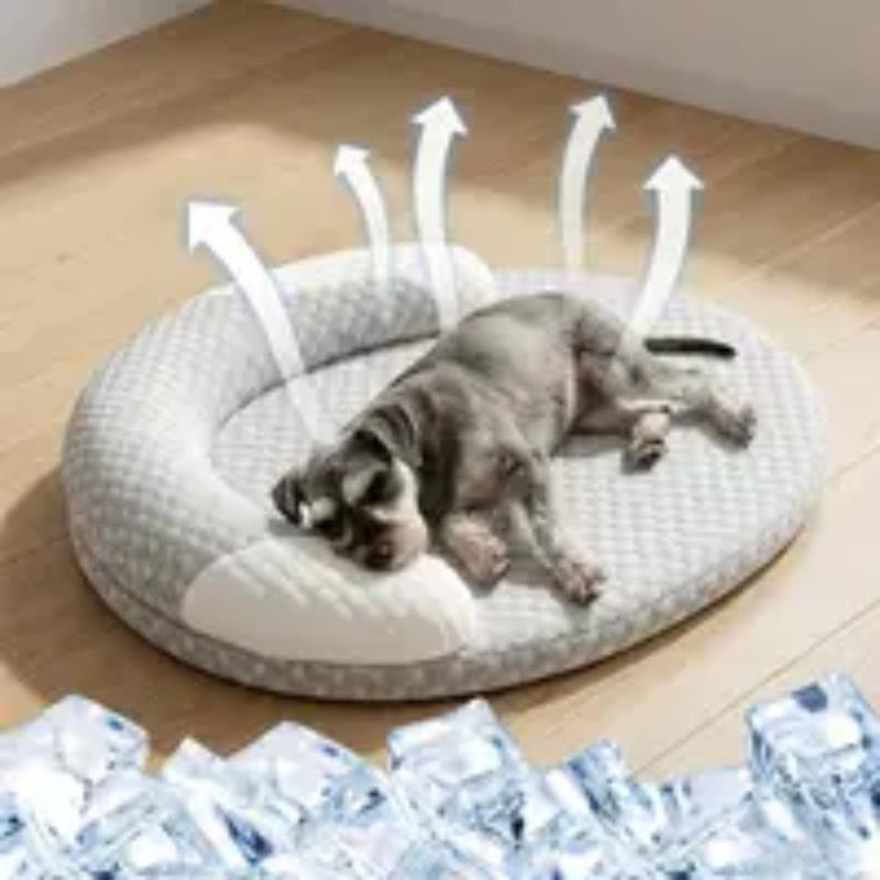 Summer Cool Sense Pet Bed, Washable Detachable Cooling Mat Ice Sleeping Pad for Cats Dogs