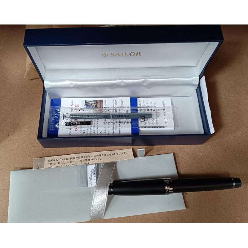 Sailor Professional Gear Imperial Black Fine Nib Fountain Pen 11-3028-220