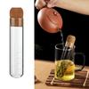 Glass Tea Infuser Empty Bottle Mini Transparent Tea Strainer Cork Glass Bottle Tube Brewing Test Tube Tea Set Kitchen Tools