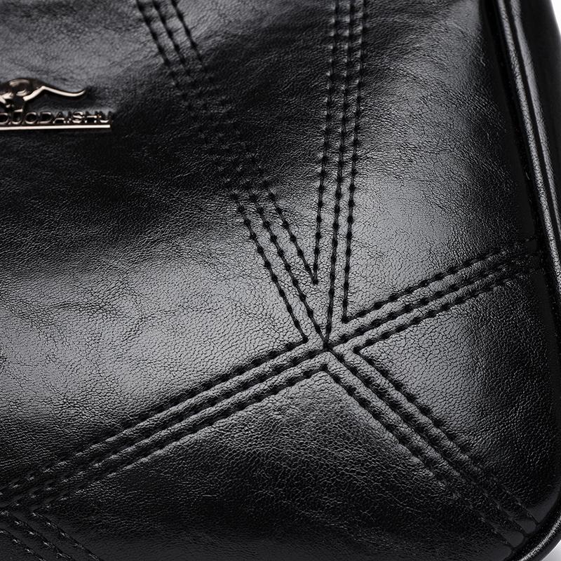 Multi Functional Casual Crossbody Bag PU Soft Leather Retro Crossbody Bag Women's Shoulder Bag Simple Casual Bag