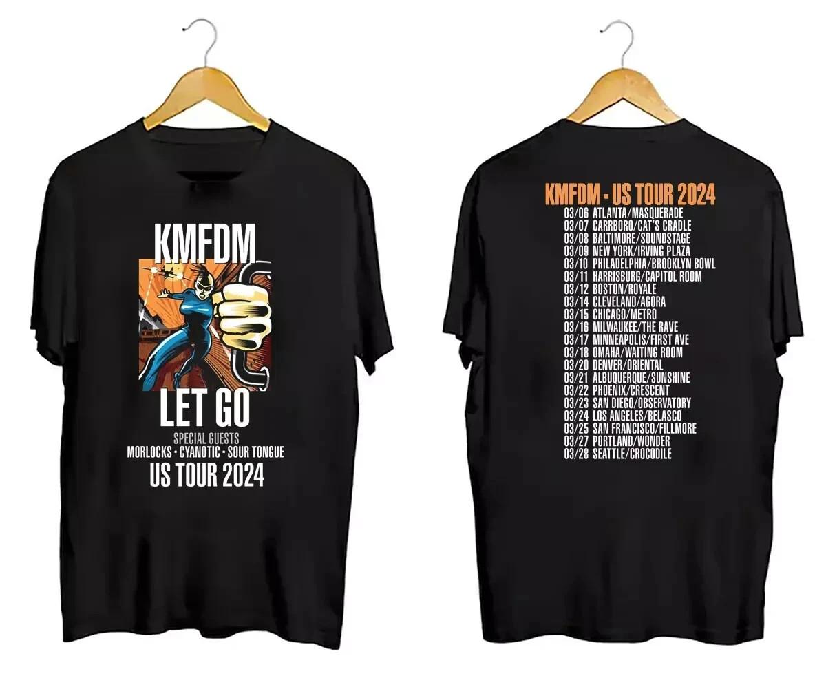 KMFDM Band Tours New Album LET GO Cotton Short Unisex T-Shirt All Size XXXL