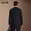 Antonio Men's Wool Blend Detachable Down Lining Overcoat