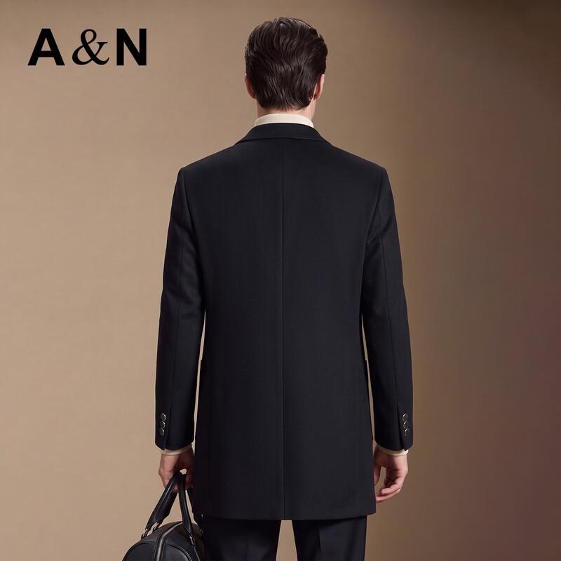 Antonio Men's Wool Blend Detachable Down Lining Overcoat