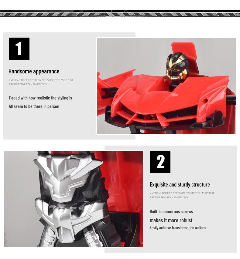 Mașină de curse RC Transformers reîncărcabilă: Jucărie cu telecomandă fără fir pentru copii