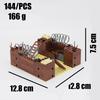 Small Particle Assembled Building Block Trench Fortress Bunker Military Series Battlefield Modular Scene Ornament