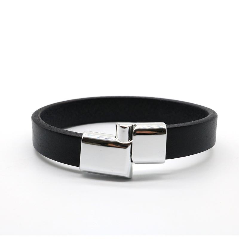 Pulseira Bracelete Envoltório Vintage de Couro Genuíno com Cordão para Mão Punho Pulseira Homem Mulher Punk Bijuteria de Casal Presente