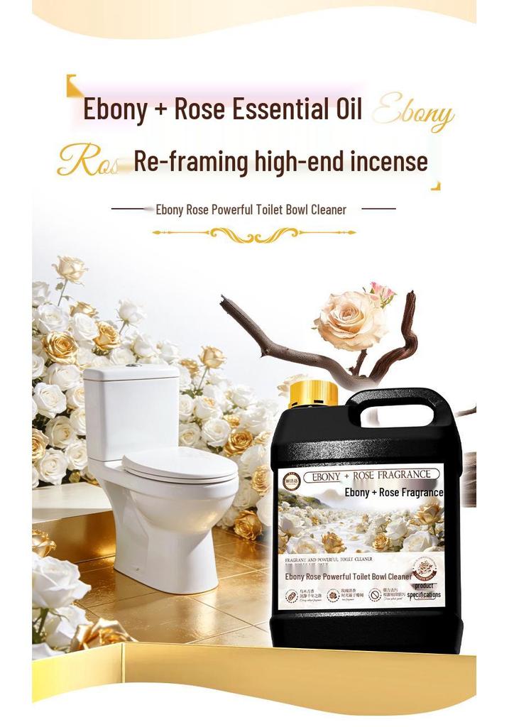 Powerful Toilet Cleaner: Descaling, Deodorizing, Fresh Scent, Stain & Yellowing Removal Liquid