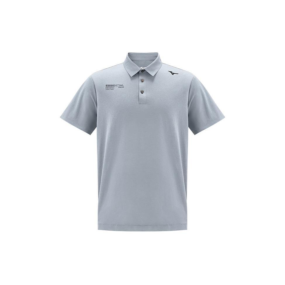 Mizuno ESSENTIAL Polo Shirt Men s Hong Kong Mist Gray K2CA41A8-05 2XL
