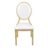 Electroplated Bamboo Joint Chair with Gourd Legs for Hotel Dining and Wedding Halls