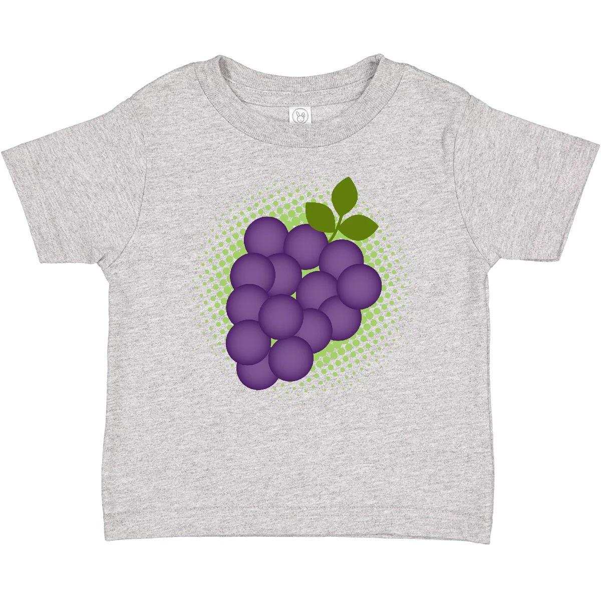 

Inktastic Grapes Vineyard Fruit Grape Grower Toddler T-Shirt Food Vegetarian Kid 120