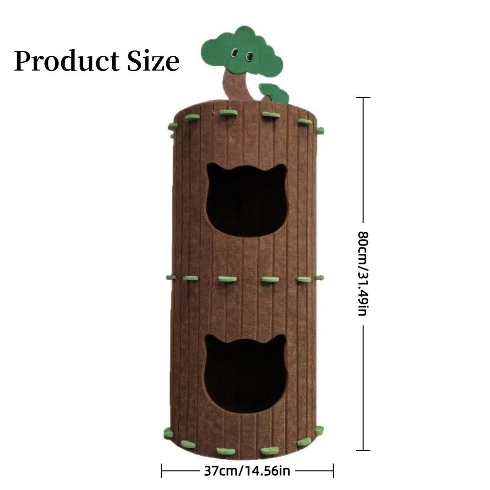 All-in-one Cat Castle House 2-layer Cat Bed New Cat House  Cat Furniture